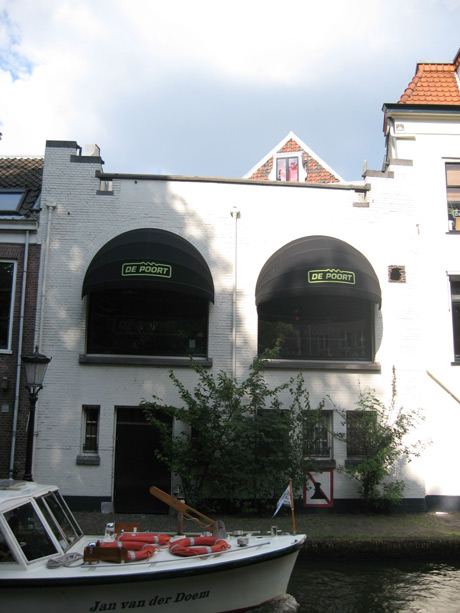 Boot in der naehe von utrecht de poort foto