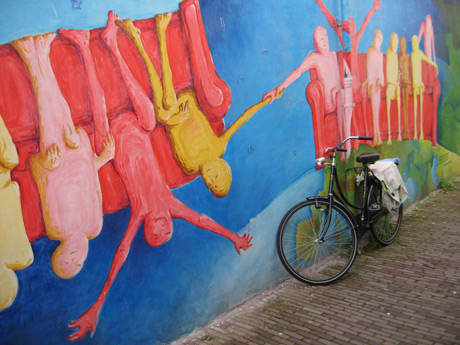 Stadtzentrum graffiti utrecht foto