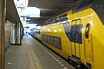 Leaving Dutch Train In Utrecht Central Station